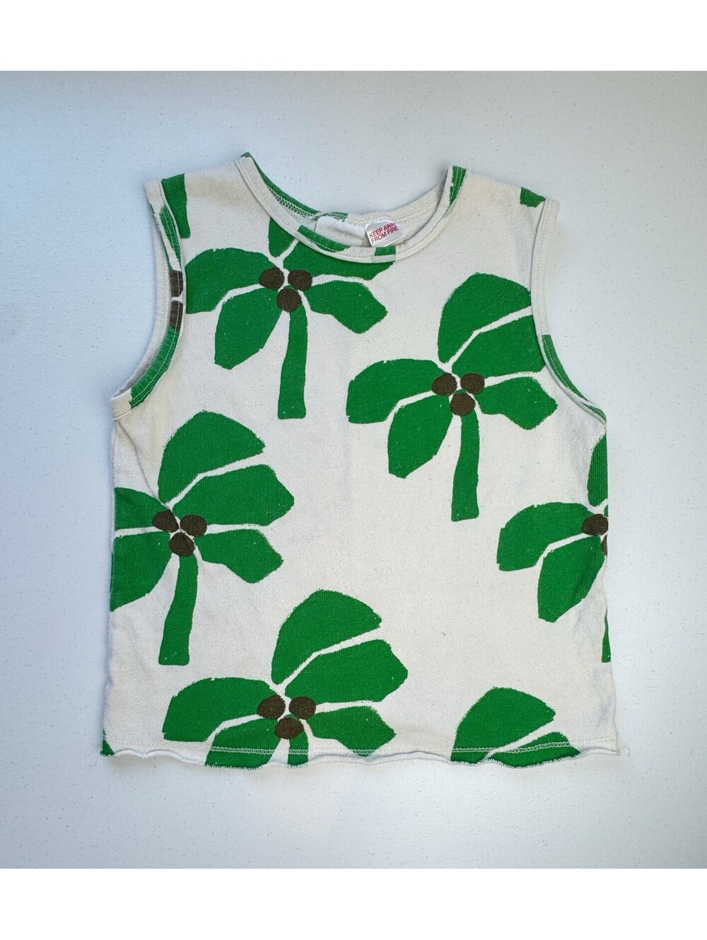 Zara Palm Tree Tank Top Size 2-3